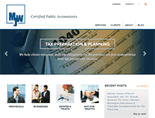 Tablet Screenshot of mjwcpas.com